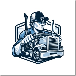 trucker Posters and Art